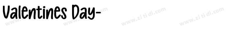 Valentines Day字体转换